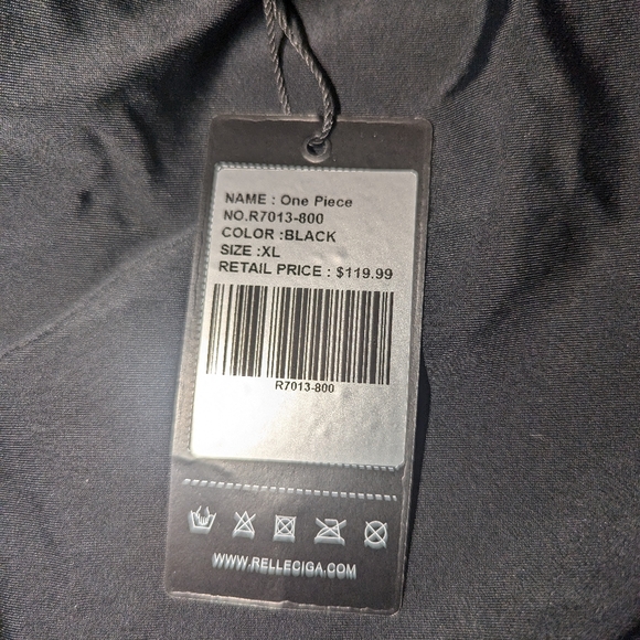 RELLECIGA Women's Tummy Control Swimwear Strapless One Piece Swimsuit X-LARGE - Picture 4 of 7